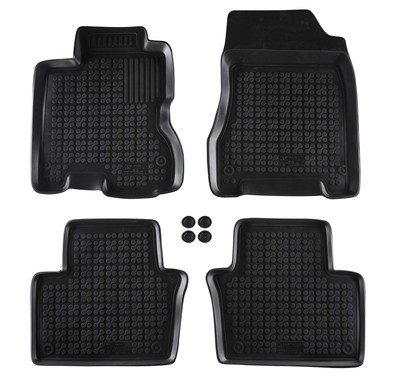 Tapis De Sol Caoutchouc Noir Avant Pour Citroën Berlingo II, Peugeot Partner II - REZAW PLAST