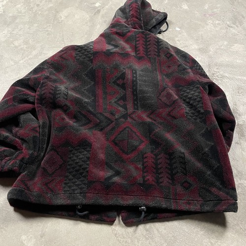 Forecaster Sport Fleece Jacket Hooded Aztec Western Print S Women’s Vintage - Picture 2 of 6