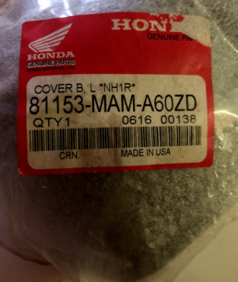 NOS OEM HONDA 1997-2000 GL1500 Back Left Cover 81153-MAM-A60ZD #LO