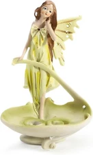 Sungmor Soap Dish or Toothbrush Holder Home Decor Fairy Statue Creative Figurine