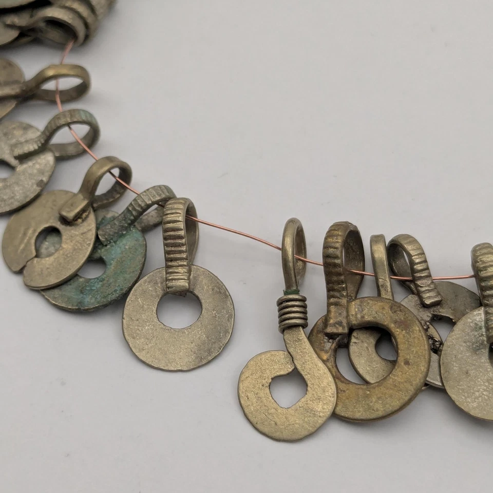 Vintage Afghan Kuchi Tribal Findings Circle Dangles 50 Pieces (17535) - Image 3 of 4