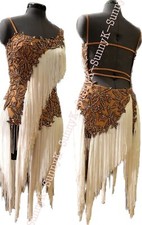 Tassel Latin Dance Dress Clothing Salsa Costume Ballroom Competition SMOOTH