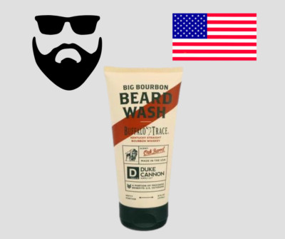 Duke Cannon Big Bourbon Beard Wash Men Grooming Beard Moustache Benefits US Vets