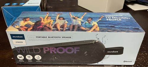 Anker Soundcore Icon+Wild Proof Portable Bluetooth Speaker~A3123011~NEW SEALED - Picture 1 of 4