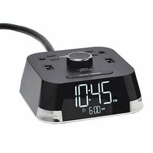 Cubietime Alarm Clock Charger W/ 2 Usb Ports And 2 Outlets Charging Station (5351920704642)