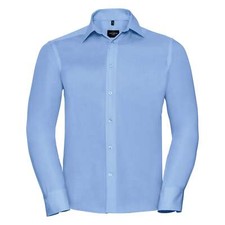 Image of Russell Collection Long Sleeve Tailored Ultimate Non-Iron Shirt