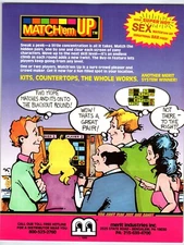 Match Em Up Arcade Game FLYER Original Vintage Retro Gaming Original