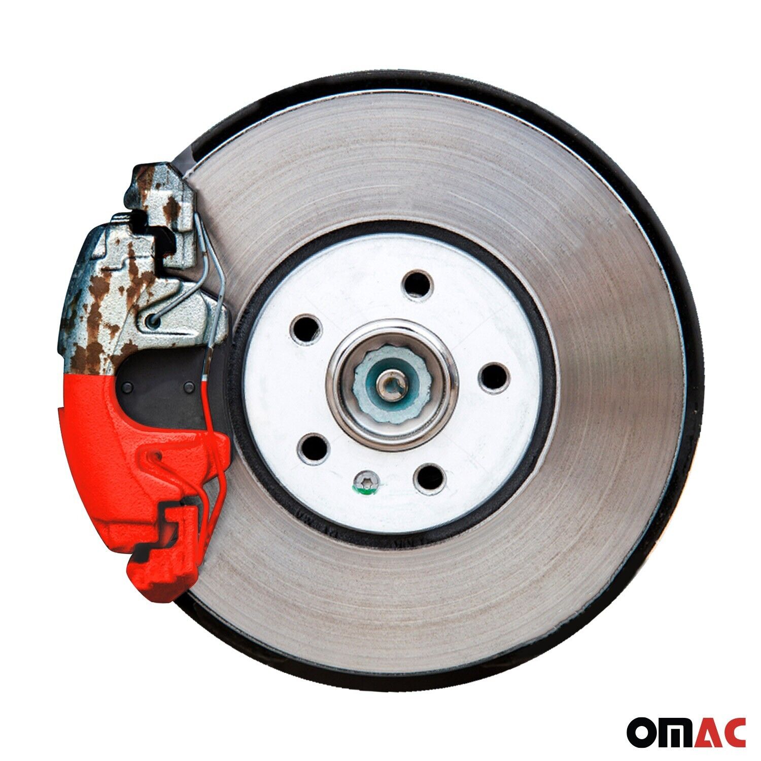 OMAC Bremssattellack Bremssattelfarbe Texas Rot Glänz Auto Lack Set
