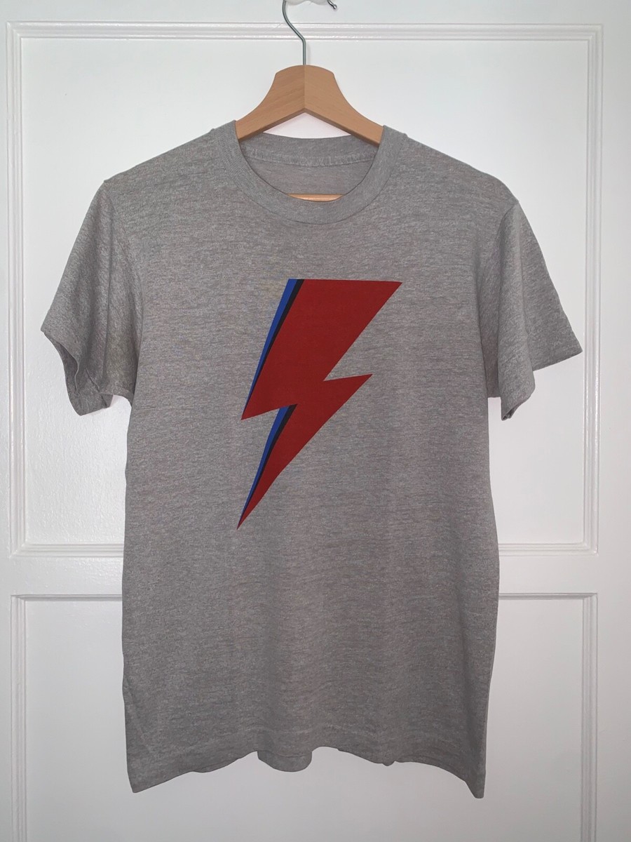 1970s Vintage David Bowie Aladdin Sane Lightning Bolt T