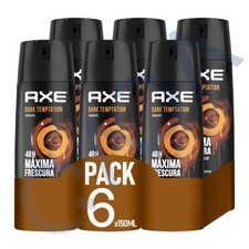 AXE Dark Temptation 48-Hour Fresh Deodorant Body Spray Fragrance for Men -6 Pack