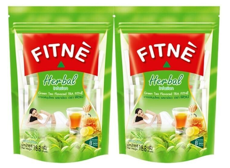 2X 8 Bags Fitne Natural Herbal Infusion Green Tea Diet Detox Slim Laxative