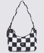 VANS Checkerboard Quilted Hobo Tote Shoulder Bag