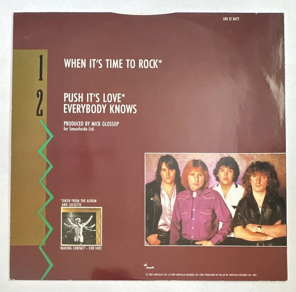 UFO  - 'When It's Time To Rock' - 12''  Single- 1983 Uk A2-B1 EX / EX CONDITION - Image 3 of 4