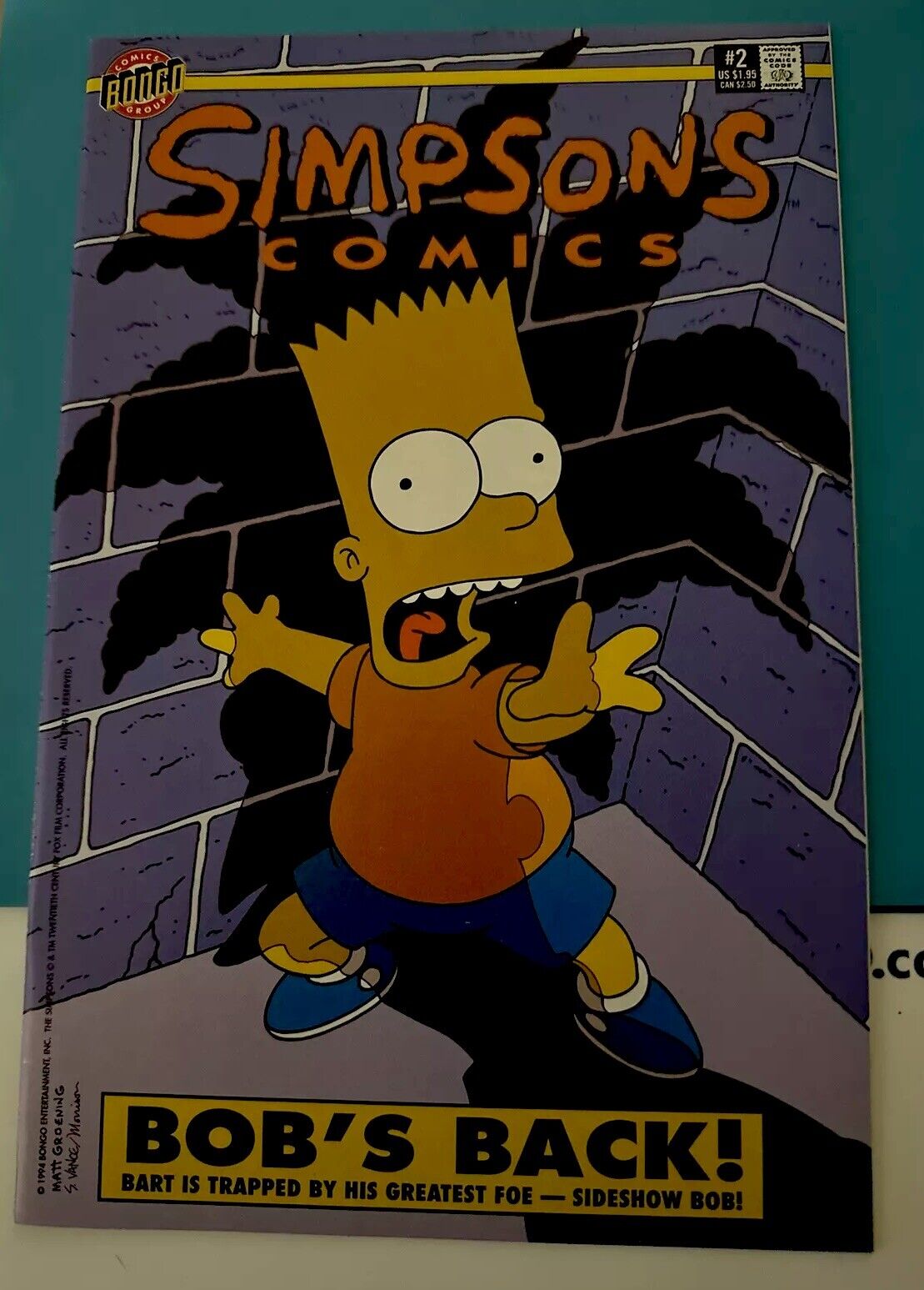 Simpsons Comics #2 Cover 1994 Bongo Comics