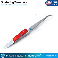 Electronic Repair Soldering Tweezers Jewelry Making Forceps Tools New