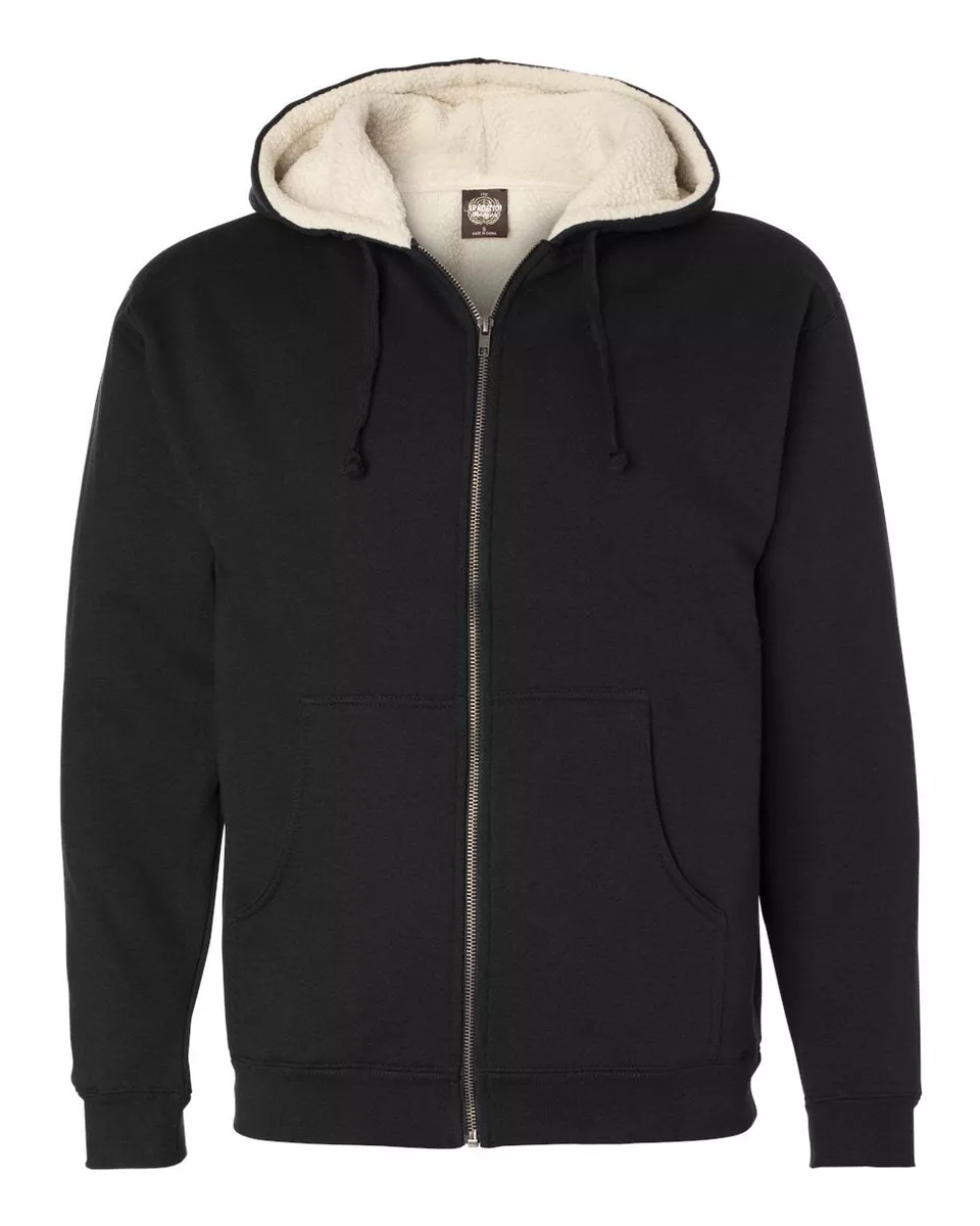 Mens fully top lined sherpa hoodie
