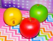 Learning Resources Play Food Apple Lot of 3 Childrens Play food realistic