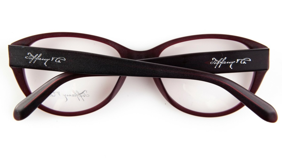 Tiffany & Co. Women\'s Glasses TF 2086 G (8174) Pink-Brown Frames 52-17-140 NEW TIFFANY & Co. TF 2086-G 8174 MATTE BURGUNDY EYEGLASSES  main image 2