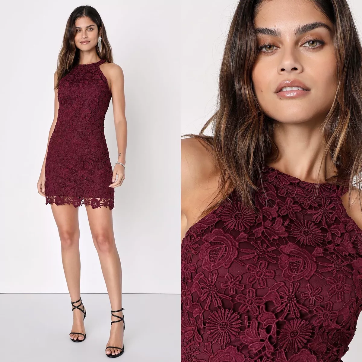 Love poem sale burgundy lace dress