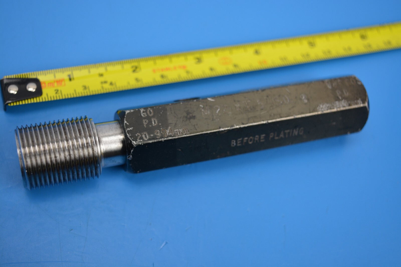 METRIC Fine Thread Go Nogo Setting Plug Gauges M8 M10 M16 M18 M22 ...