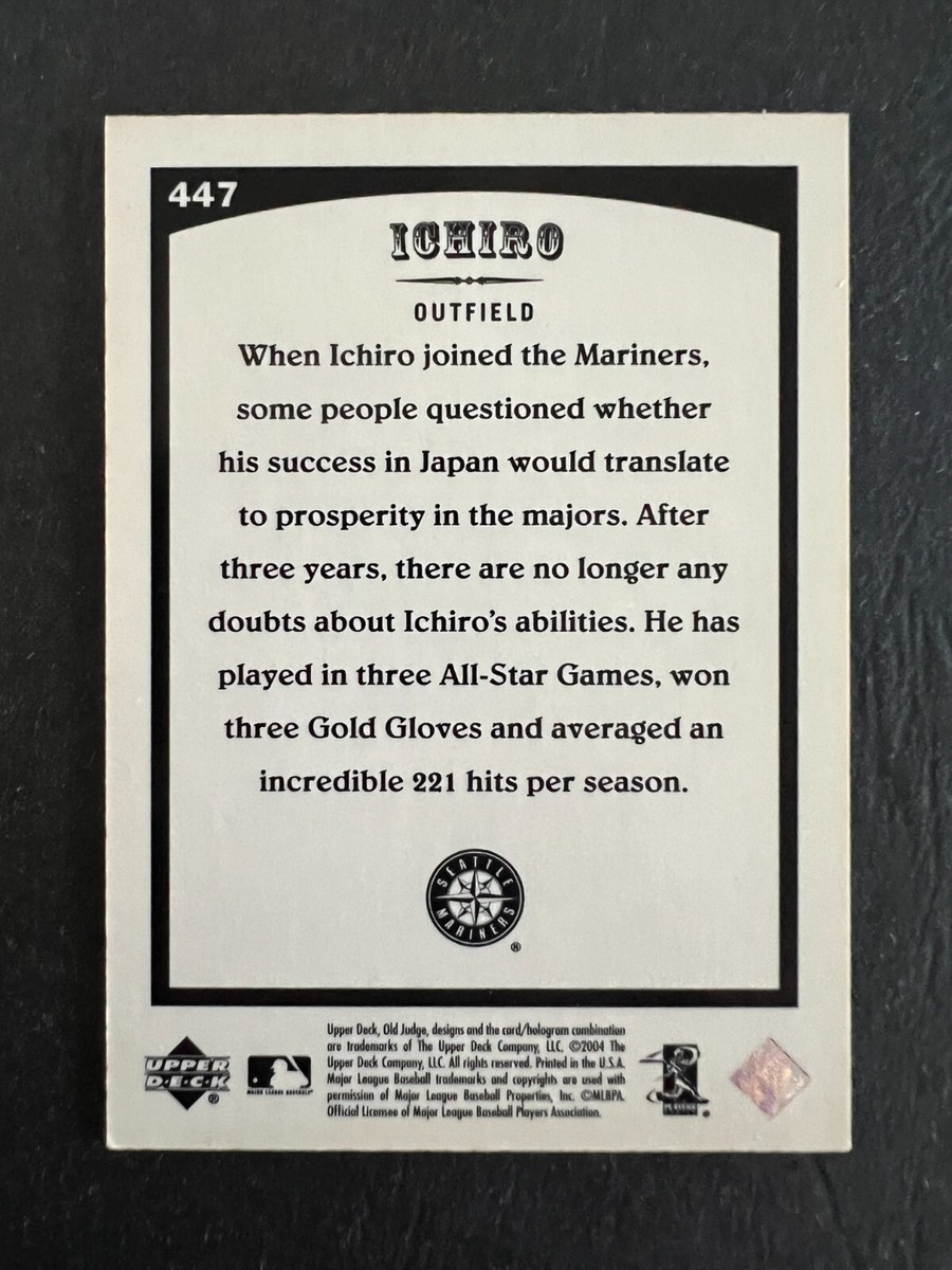 2004 Upper Deck Vintage - Old Judge Ichiro Suzuki #447 for sale