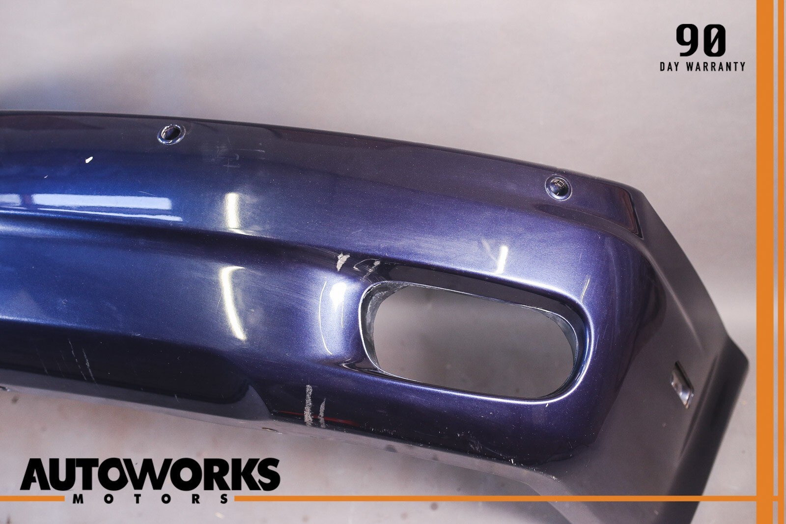 03-08 Maserati Quattroporte M139 Rear Bumper Cover Panel Blue Nettuno Met OEM