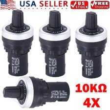 4X 10K Resistance LA42DWQ-22 Governor 22mm Rotary Potentiometer Converter US