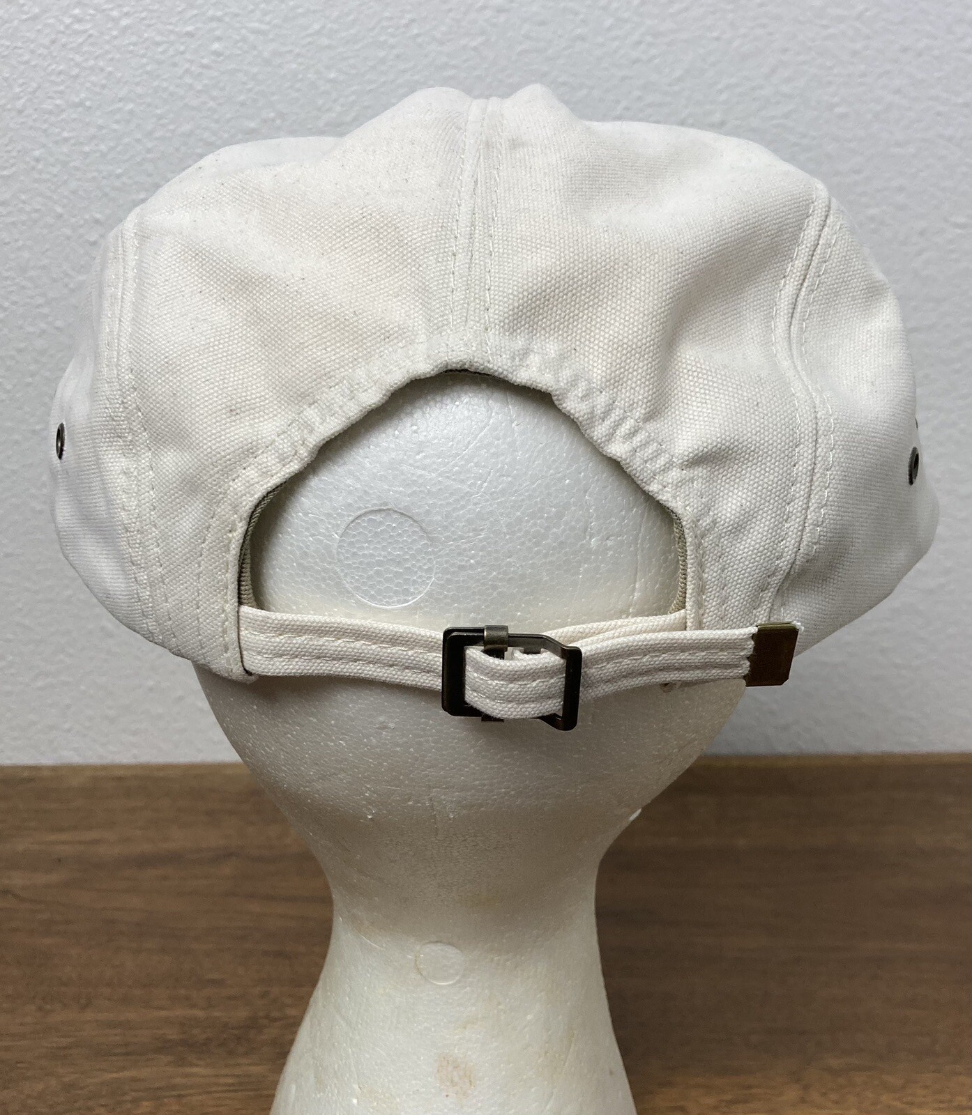 Quaker Marine Supply Swordfish Tan Long Bill Hat EUC Gem