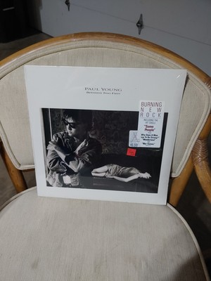 Between Two Fires by Paul Young (Vinyl, Columbia (USA)) Sealed Hype Sticker