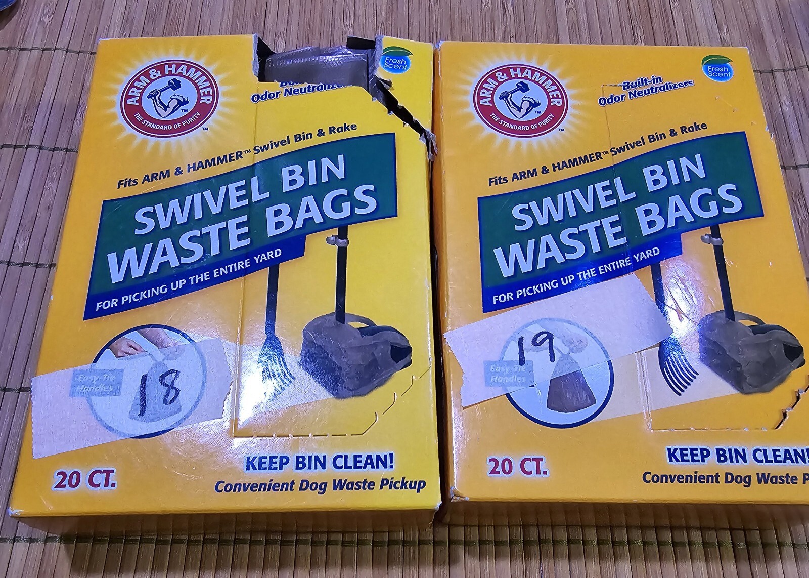 37 Count Arm & Hammer Swivel Bin & Rake Pooper Scooper Pet Waste Bags
