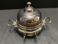 Vintage Quadruplate Butter Dome Glass Liner K...
