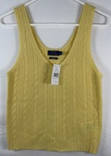 NWT Women Polo Ralph Lauren 100% Cashmere Cab...