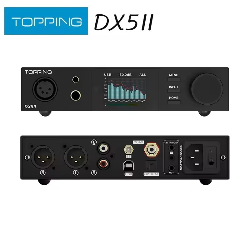Pre-order TOPPING DX5 II Fully Balanced DAC & Headphone Amp Combo Dual ES9039Q2M