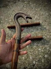 Designer Cobra Style Head Handle Victorian Handmade Wooden Walking Stick Cane
