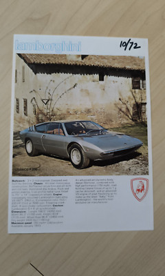 Lamborghini Urraco P250 / Espada / Jarama / Countach Prospekt, 1972