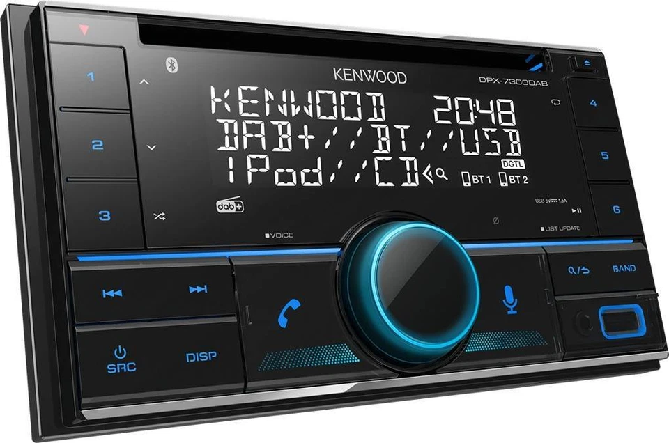 Kenwood 2-DIN Receiver Radio Bluetooth für Ford Tourneo Transit Connect schwarz - Bild 4 von 4