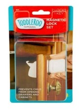 Toddleroo by Northstates Magnetic Lock Set, Childproof Drawers/Cabinets, 2 Locks