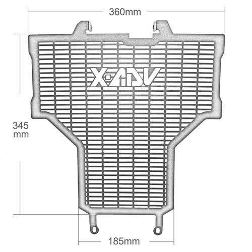 Black Radiator Grille Guard Cover Protector For HONDA X-ADV 750 XADV 2017-2020 - Picture 7 of 7