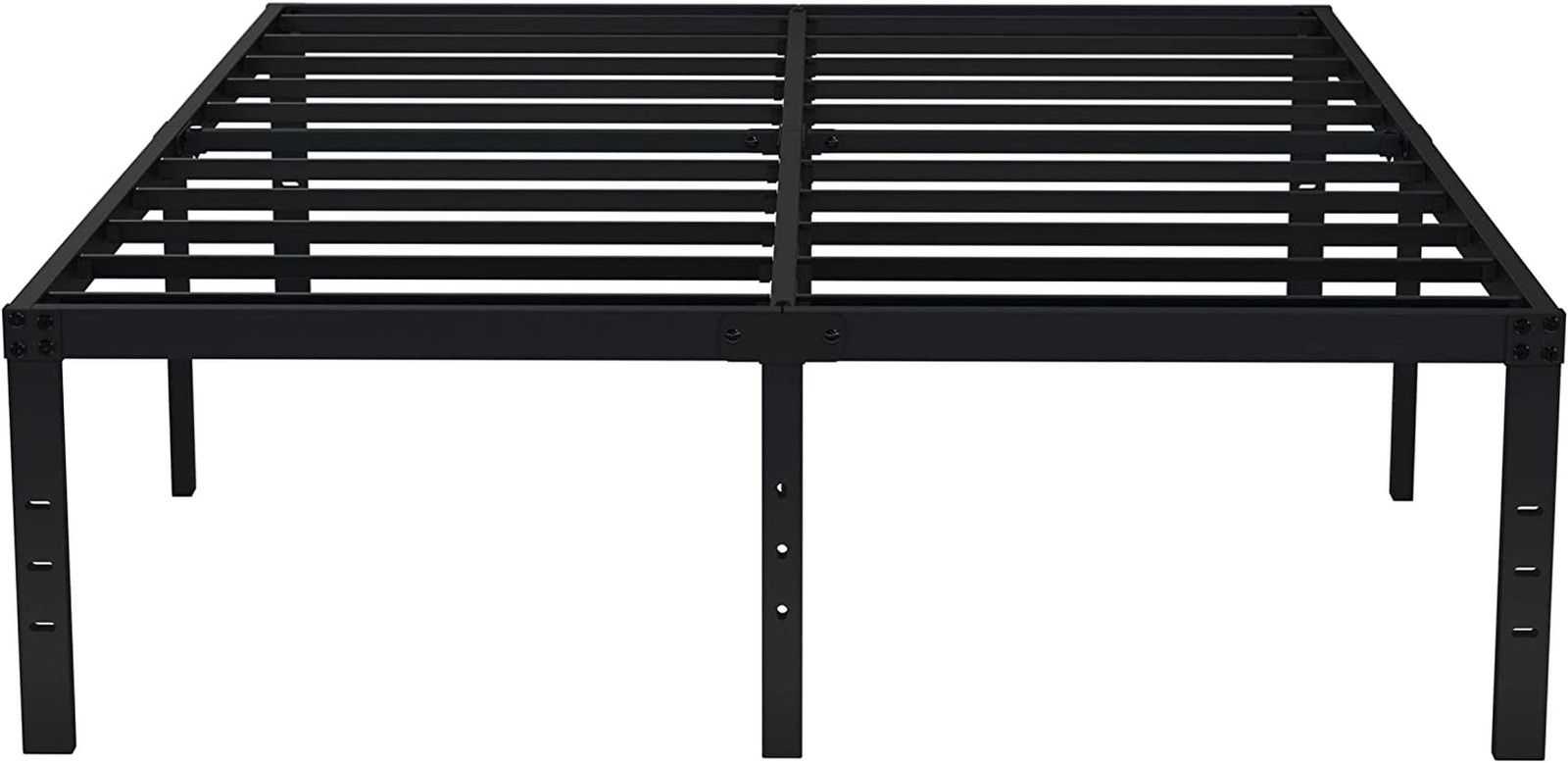 Queen Bed Frame No Box Spring Needed 18 Inch Heavy Duty Metal Tall Platform Bed 