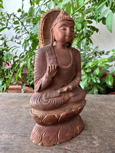 Antigua Rara Estatuilla de Buda Hindú Jain Mahaveer tallada a mano - Imagen 3 de 8