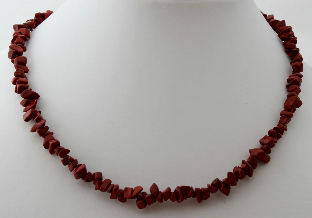 Collana Di Palline In Vetro, Effetto Pietra Dure, Diam. 6 Mm., Colore TONALITA' ARANCIO | Fantasie Di Perle - Foto 3