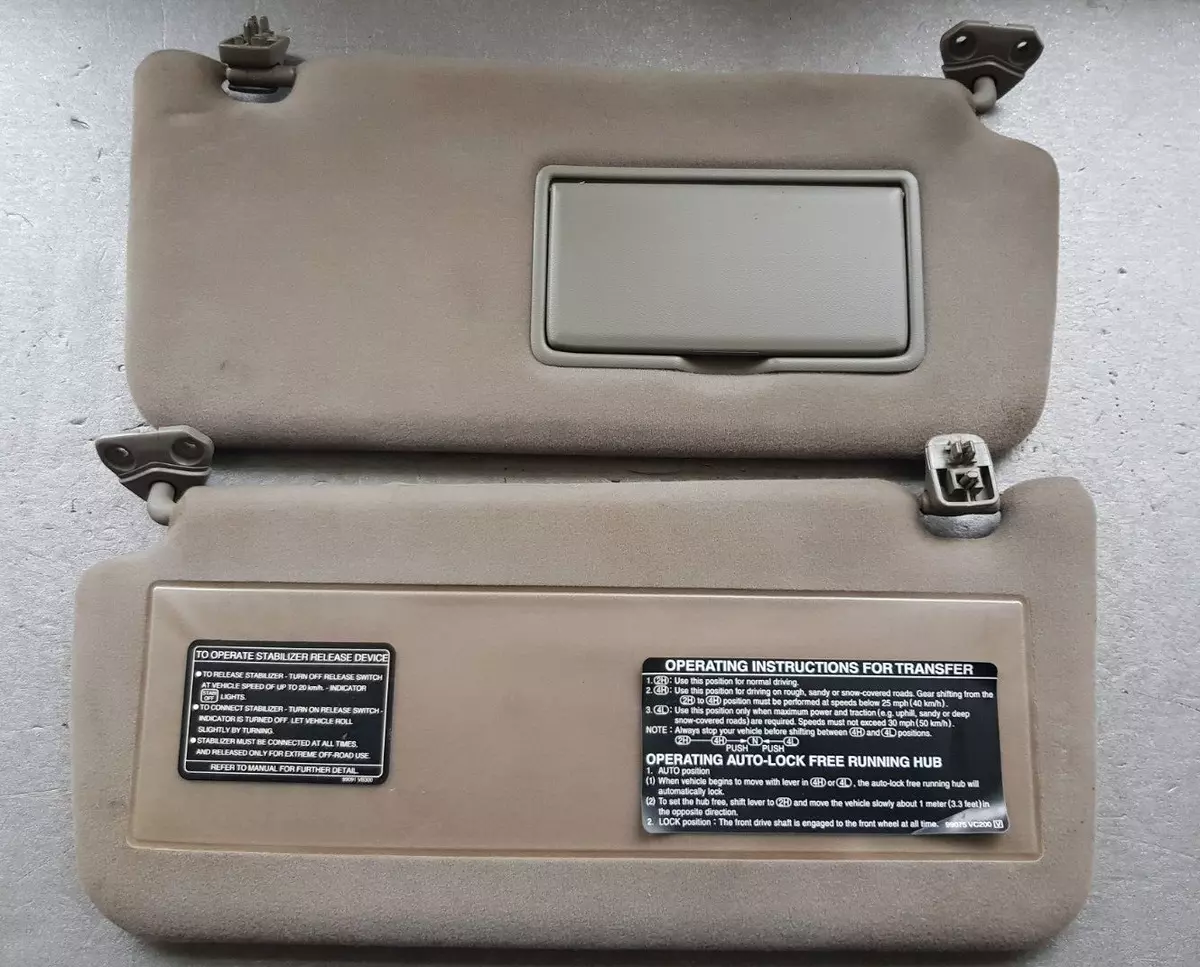 Nissan patrol y61 sun visor deals