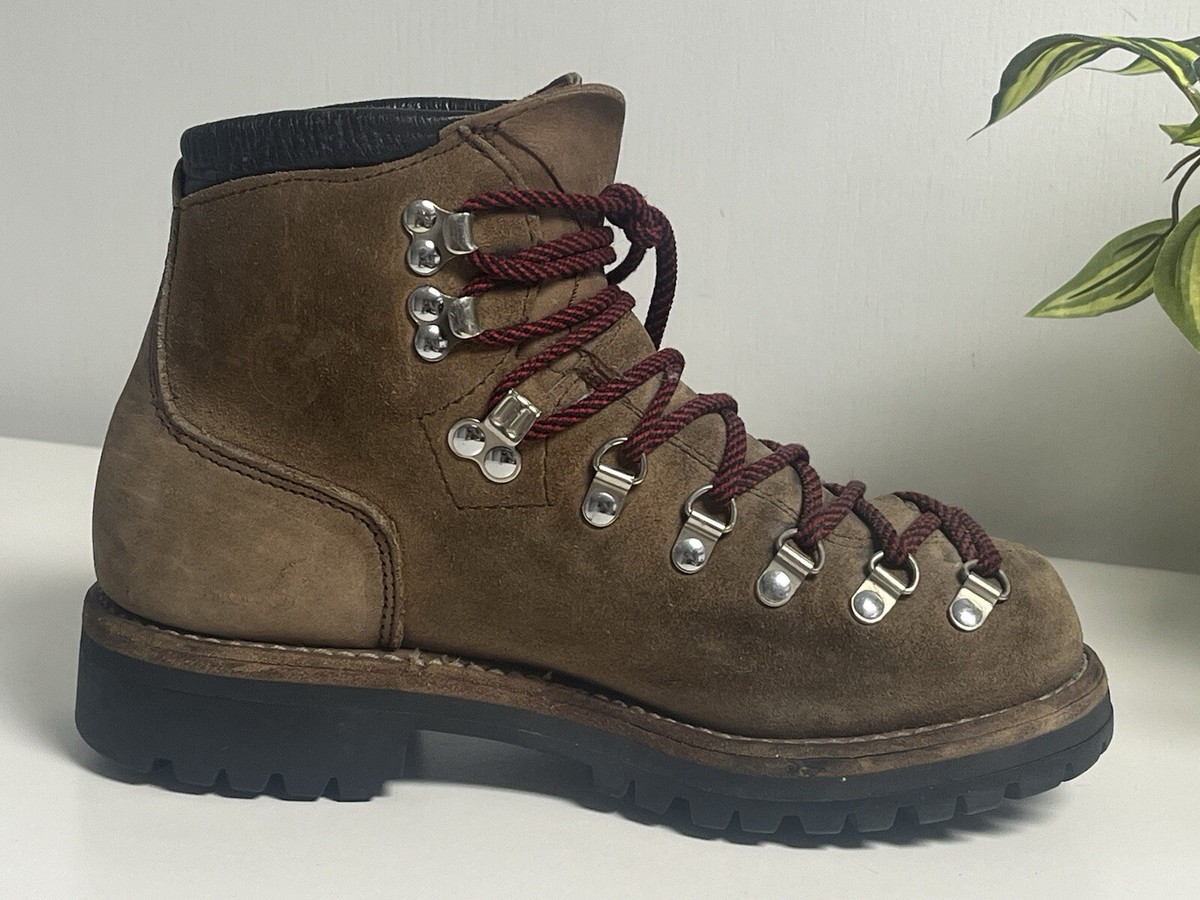 VTG DEXTER Leather Hiking Boots 70s 80s Brown Mens Size 10 Vibram Sole High USA dexter mountaineering boots products for sale | eBay main image 2