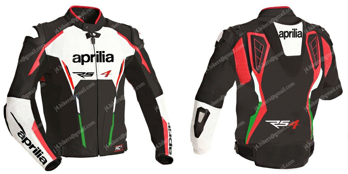 APRILIA Veste en Cuir Motard Veste de Motard en Cuir Veste en Cuir