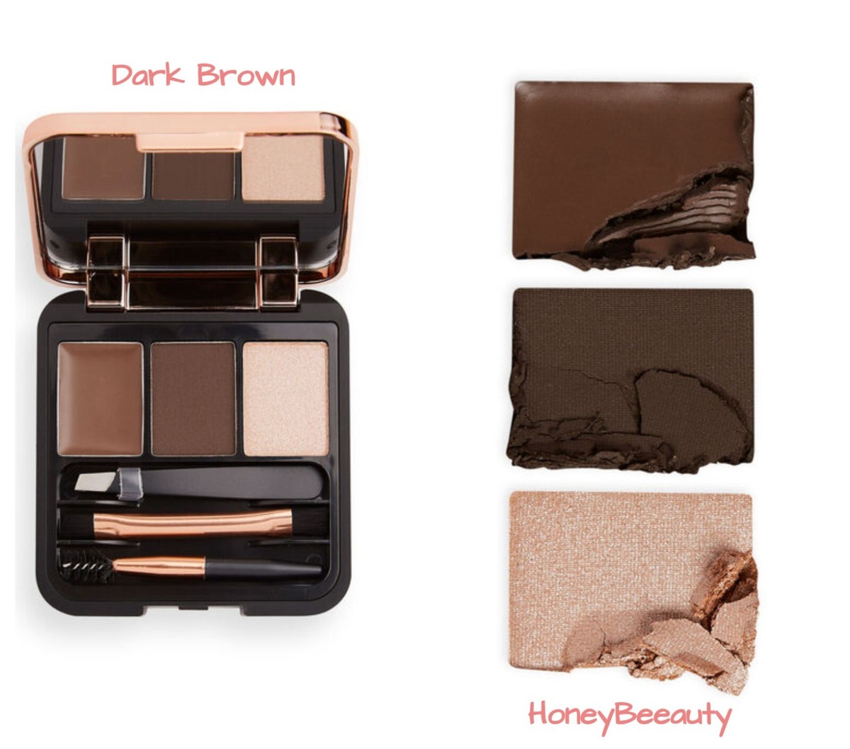 Makeup Revolution Brow Sculpt Kit Brow Gel, Powder Highlighter