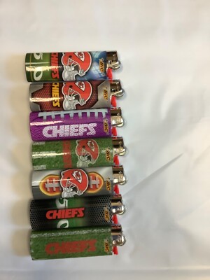 NEW FULL SIZE KANSAS CITY CHIEFS NFL FOOTBALL BIC LIGHTERS chosen randomly