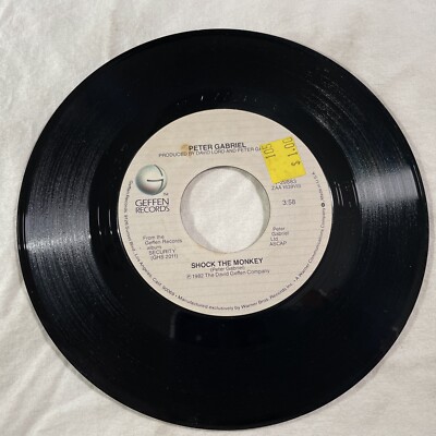 Peter Gabriel - Shock the Monkey/Soft Dog - 45 RPM 7  VG