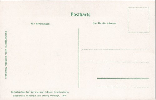 Königswinter Schloss Drachenburg - Niebelungenzimmer 1905 Goldrand - Bild 3 von 3