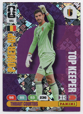 551. Thibaut Courtois (Belgium) Panini Adrenalyn XL FIFA World Cup