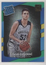 2017-18 Panini Donruss Rated Rookies Holo Green & Yellow Laser Rade Zagorac 0d1z